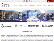 Tablet Screenshot of premierguns.co.uk